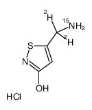 Thiomuscimol-15N,d2 Hydrochloride Structure