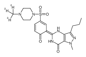 Desethyl Sildenafil-d3 Structure
