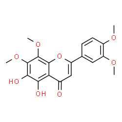 3',4',7,8-Tetramethoxy-5,6-dihydroxyflavone图片