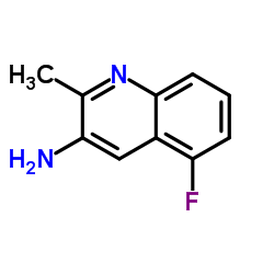 5-Fluoro-2-methyl-3-quinolinamine Structure