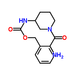 Benzyl (1-glycyl-3-piperidinyl)carbamate结构式