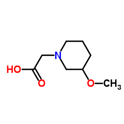 (3-Methoxy-1-piperidinyl)acetic acid Structure
