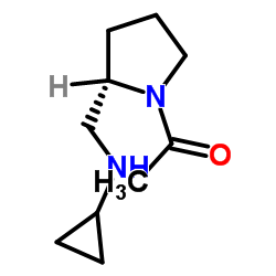 1-{(2S)-2-[(Cyclopropylamino)methyl]-1-pyrrolidinyl}ethanone结构式