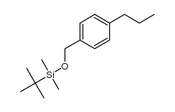 tert-butyldimethyl((4-propylbenzyl)oxy)silane结构式