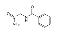 <1-13C>benzoylamidoacetamide Structure