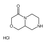 (9aR)-八氢哌嗪并[2,1-c]吗啉-4-酮 盐酸盐结构式