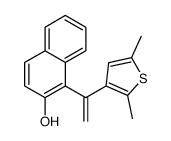 1-[1-(2,5-dimethylthiophen-3-yl)ethenyl]naphthalen-2-ol结构式