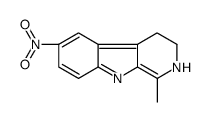 1-methyl-6-nitro-3,4-dihydro-2H-pyrido[3,4-b]indole Structure