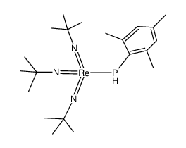 tris(tert-butylimido)(mesitylphosphido)rhenium(VII) Structure