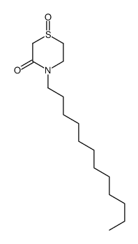 4-dodecyl-1-oxo-1,4-thiazinan-3-one结构式