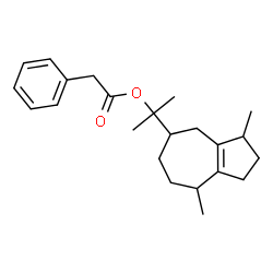 [3S-(3alpha,5alpha,8alpha)]-1-methyl-1-(1,2,3,4,5,6,7,8-octahydro-3,8-dimethylazulen-5-yl)ethyl phenylacetate结构式