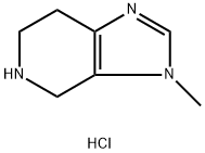 3-甲基-4,5,6,7-四氢-3H-咪唑[4,5-C]吡啶二盐酸盐结构式