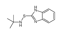 N-(1H-benzimidazol-2-ylsulfanyl)-2-methylpropan-2-amine结构式