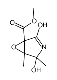 4,5-Dimethyl-3,4-epoxy-5-hydroxy-3-(methoxycarbonyl)-gamma-butyrolacta m结构式