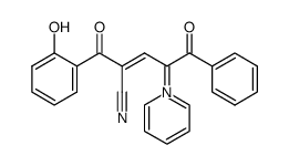 4-cyano-5-(2-hydroxyphenyl)-1,5-dioxo-2-(pyridinium-1-yl)-1-phenylpent-3-en-2-ide Structure
