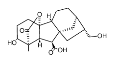 ent-3α,10β,17-trihydroxy-20-nor-16αHgibberellane 7,19-dioic acid 19,10-lactone结构式