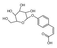 4-O-β-D-glucosyl-trans-4-coumaric acid结构式