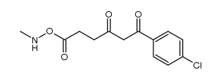 O-(N-methylamino)-6-(4-chlorophenyl)-4,6-dioxohexanoate结构式