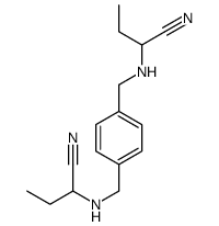 2-[[4-[(1-cyanopropylamino)methyl]phenyl]methylamino]butanenitrile结构式