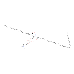 C26:1 Sphingomyelin (d18:1/26:1(17Z))结构式