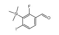 2-fluoro-4-iodo-3-trimethylsilanyl-benzaldehyde结构式
