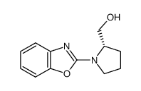 (S)-1-(2-Benzoxazolyl)-2-hydroxymethylpyrrolidine结构式