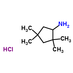 2,2,4,4-Tetramethylcyclopentanamine hydrochloride (1:1) Structure