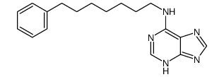 N-(7-phenylheptyl)-7H-purin-6-amine结构式
