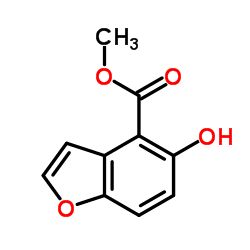 Methyl 5-hydroxy-1-benzofuran-4-carboxylate结构式