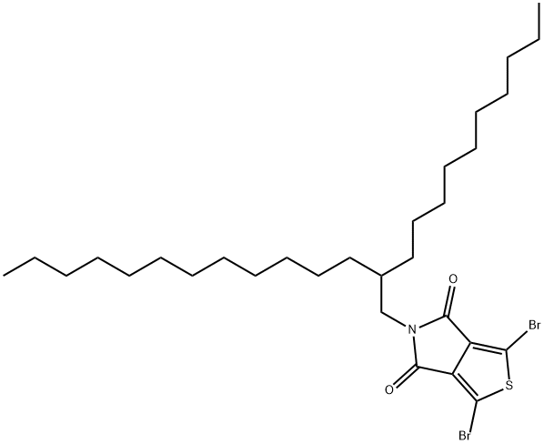 1,3-Dibromo-5-(2-decyltetradecyl)-4H-thieno[3,4-c]pyrrole-4,6(5H)-dione structure