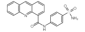 4-Acridinecarboxamide,N-[4-(aminosulfonyl)phenyl]- Structure