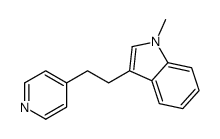 1-methyl-3-[2-(4-pyridyl)ethyl]-1H-indole structure