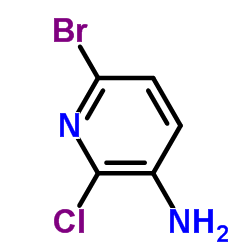 3-氨基-6-溴-2-氯吡啶结构式