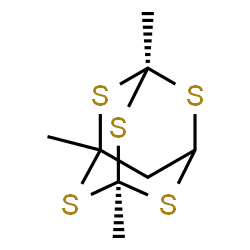 1,3,5-Trimethyl-2,4,6,8,9-pentathiaadamantane结构式