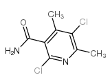 2,5-dichloro-4,6-dimethylpyridine-3-carboxamide structure