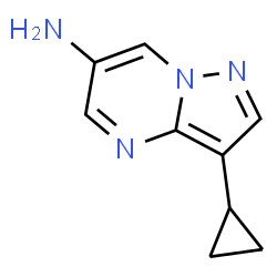 3-Cyclopropylpyrazolo[1,5-a]pyrimidin-6-amine structure