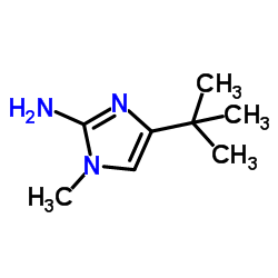 1-Methyl-4-(2-methyl-2-propanyl)-1H-imidazol-2-amine Structure