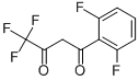 1-(2,6-difluorophenyl)-4,4,4-trifluorobutane-1,3-dione structure