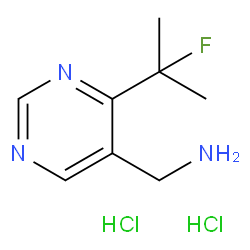 4-(2-氟-2-丙基)-5-(氨甲基)嘧啶二盐酸盐结构式