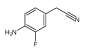 Benzeneacetonitrile, 4-amino-3-fluoro- (9CI) structure