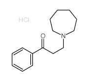 Propiophenone, 3-(hexahydro-1H-azepin-1-yl)-, hydrochloride Structure