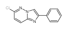 6-氯-2-苯基咪唑并[1,2-b]吡嗪结构式