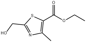 乙基 2-(羟甲基)-4-甲基噻唑-5-甲酸基酯结构式