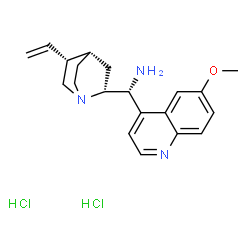 (1S)-(6-Methoxyquinolin-4-yl)(5-vinylquinuclidin-2-yl)Methanamine dihydrochloride结构式