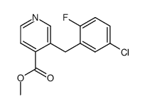 3-(5-Chloro-2-fluoro-benzyl)-isonicotinic acid methyl ester Structure