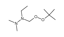 N,N-Dimethyl-N'-tert.-butylperoxymethyl-N'-aethylhydrazin Structure