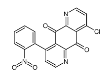 4-Chloro-9-(2-nitrophenyl)pyrido[2,3-g]quinoline-5,10-dione结构式