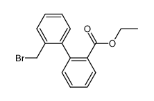 2'-bromomethyl-biphenyl-2-carboxylic acid ethyl ester Structure