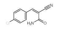 3-(4-chlorophenyl)-2-cyano-prop-2-enamide结构式