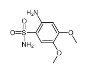 2-amino-4,5-dimethoxybenzenesulfonamide Structure